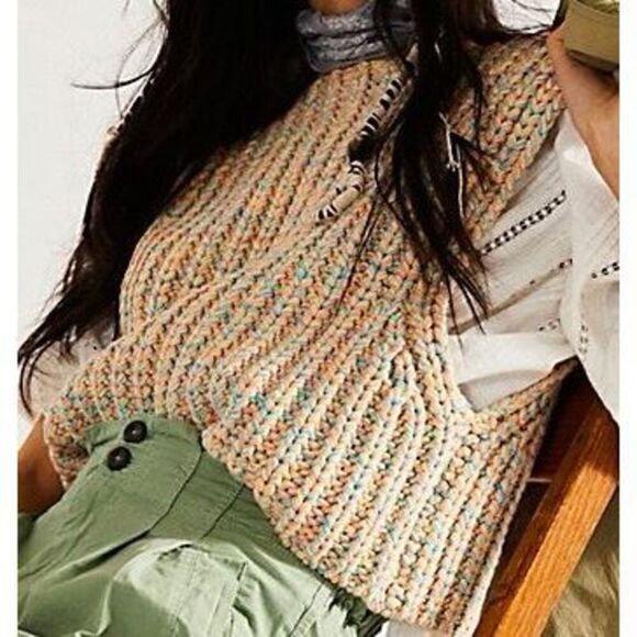 Free People‎ Womens Hoopla Sweater Vest Size S - Picture 1 of 3